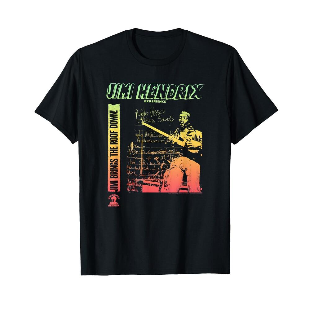 Jimi Hendrix Brings The Roof Down T-Shirt Small